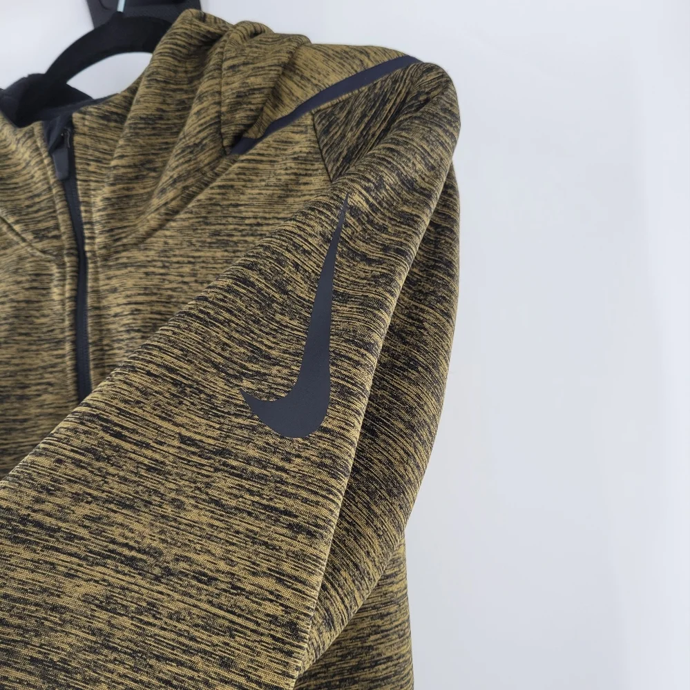 Nike Therma Sphere Training Jacket Olive Green Canvas Black Men Size XL